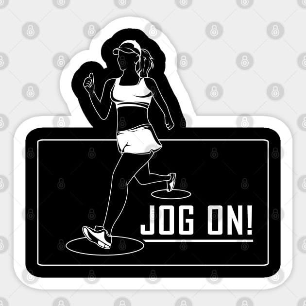 Jogging for Women Sticker by Markus Schnabel